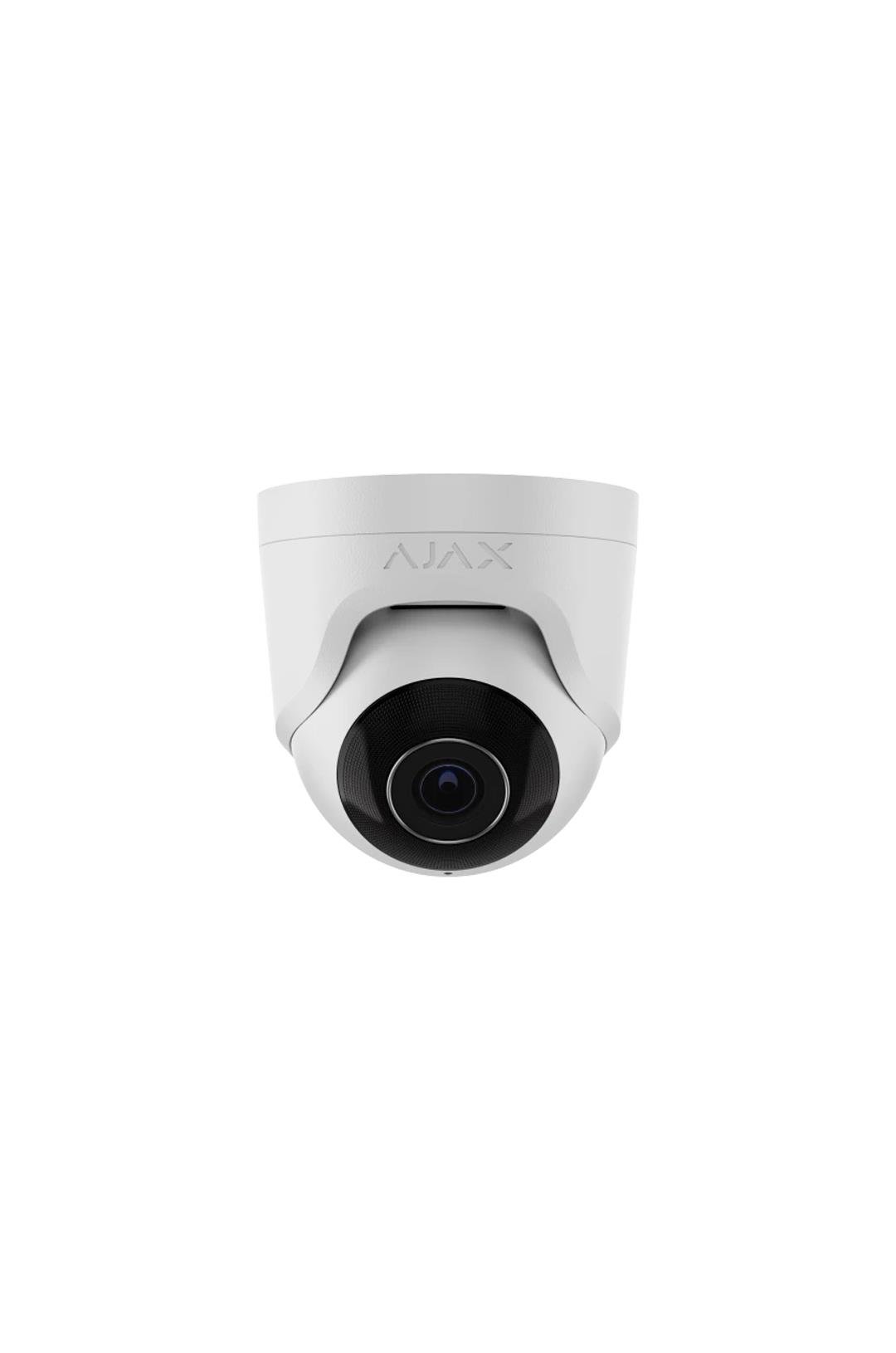 AJAX TurretCam (8 Mp/2.8 mm) Kablolu AI Destekli Güvenlik IP Kamerası Beyaz