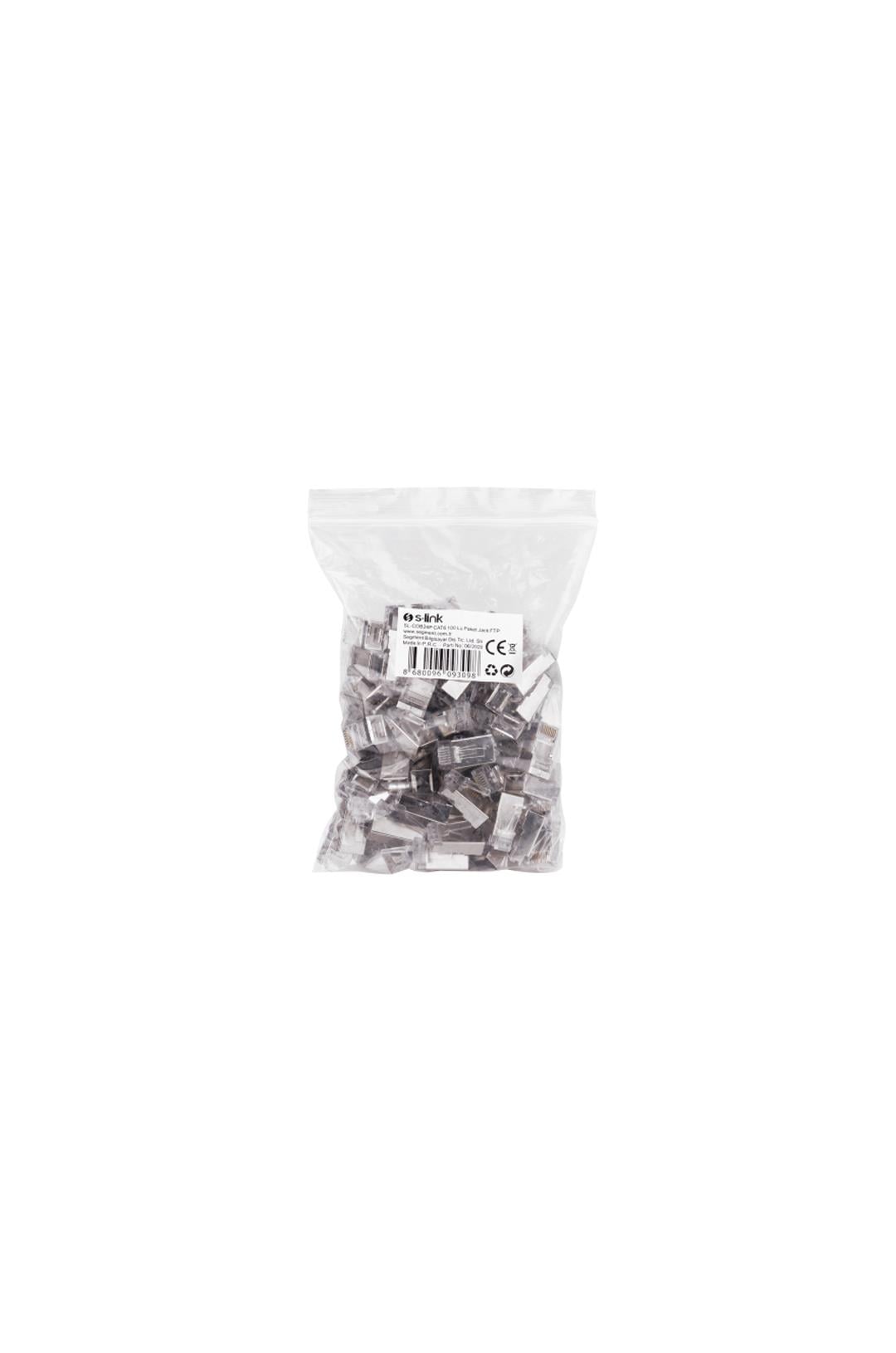 S-LINK SL-COB24P, RJ45, Yeni Nesil JAC, UTP, CAT6, Metal (100lü PAKET)