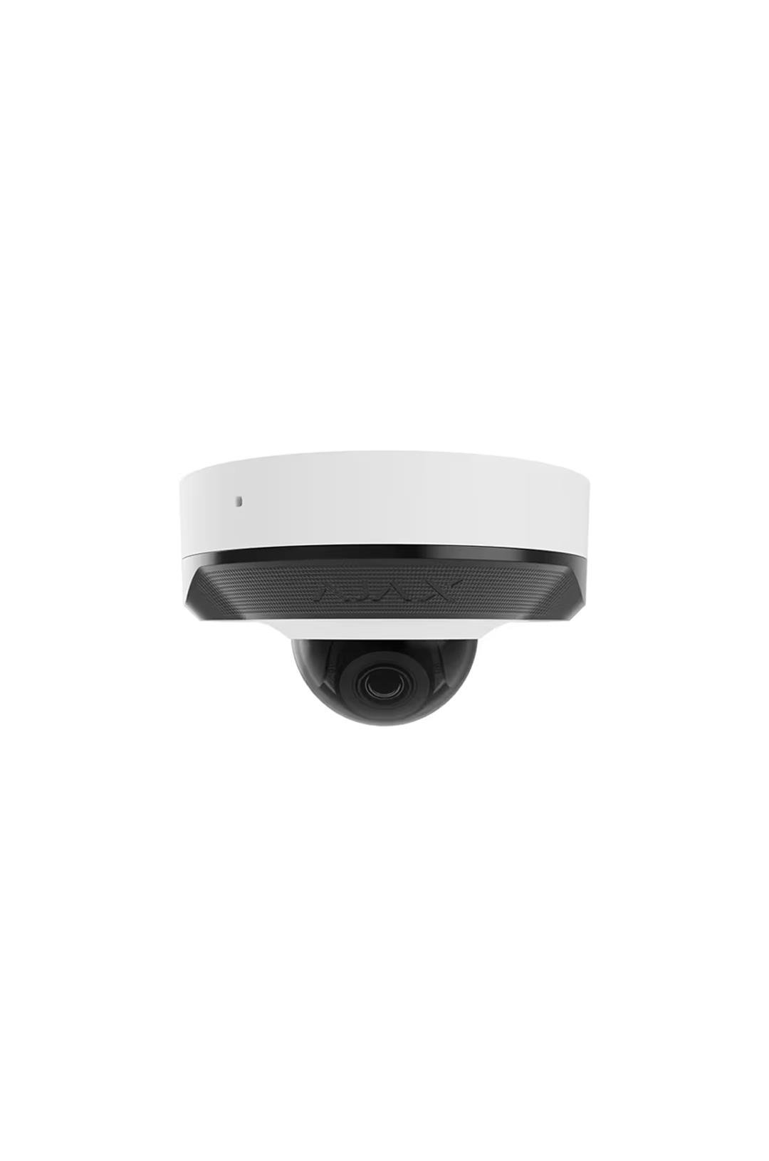 AJAX DomeCam Mini (5 Mp/2.8 mm) Kablolu AI destekli güvenlik IP kamerası Beyaz