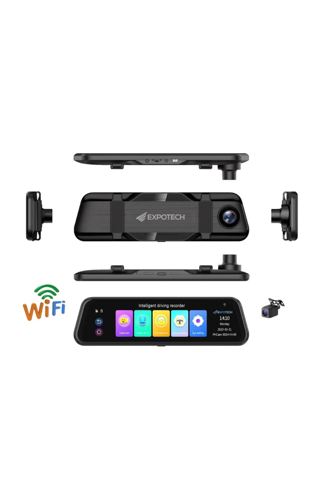 Araç Kamerası - 4K Mirror Dash Cam Araç Takip Kamerası