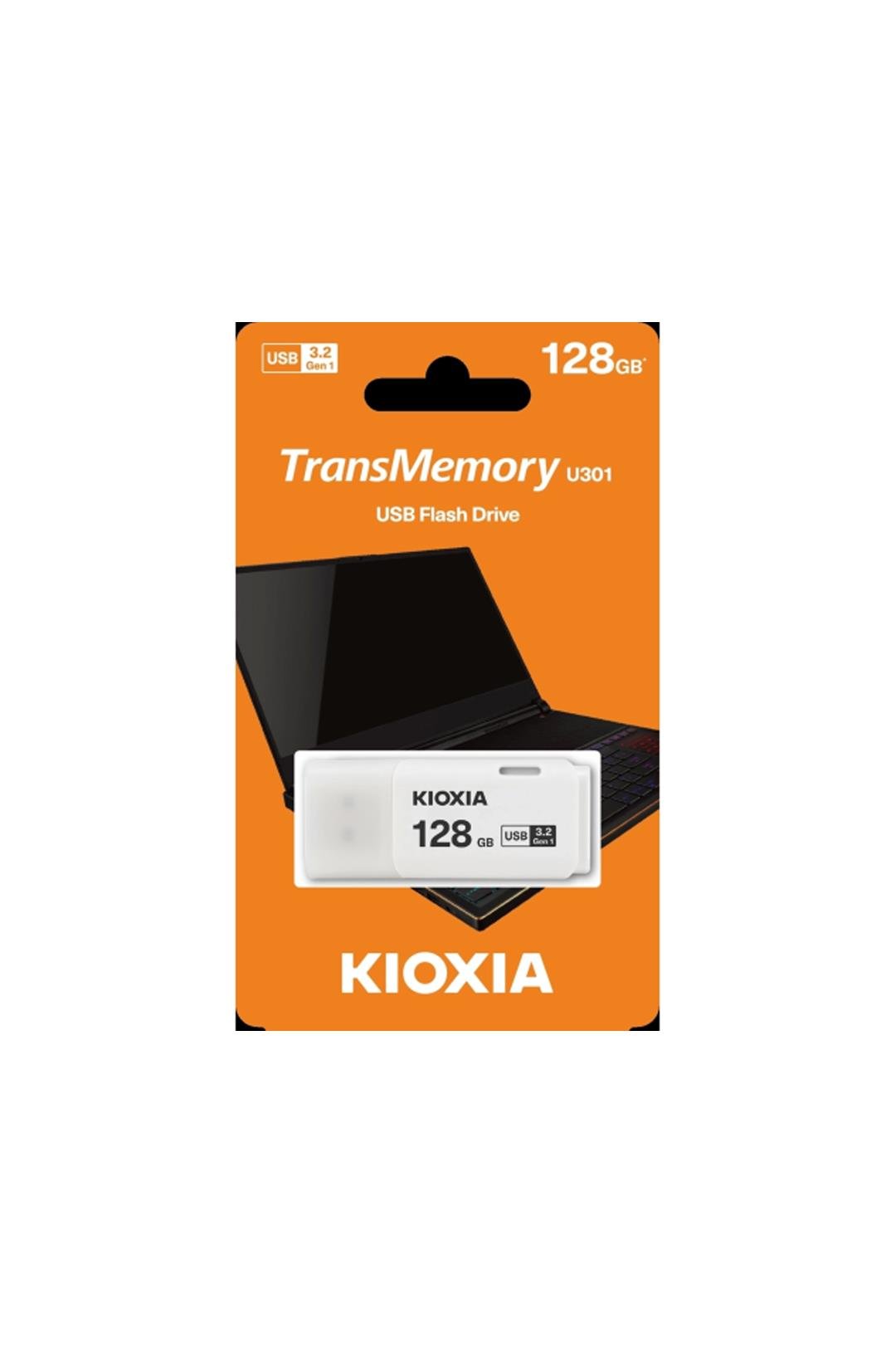 KIOXIA U301K 128GB USB 3.2 Gen1 Transmemory Flash Disk (Siyah)