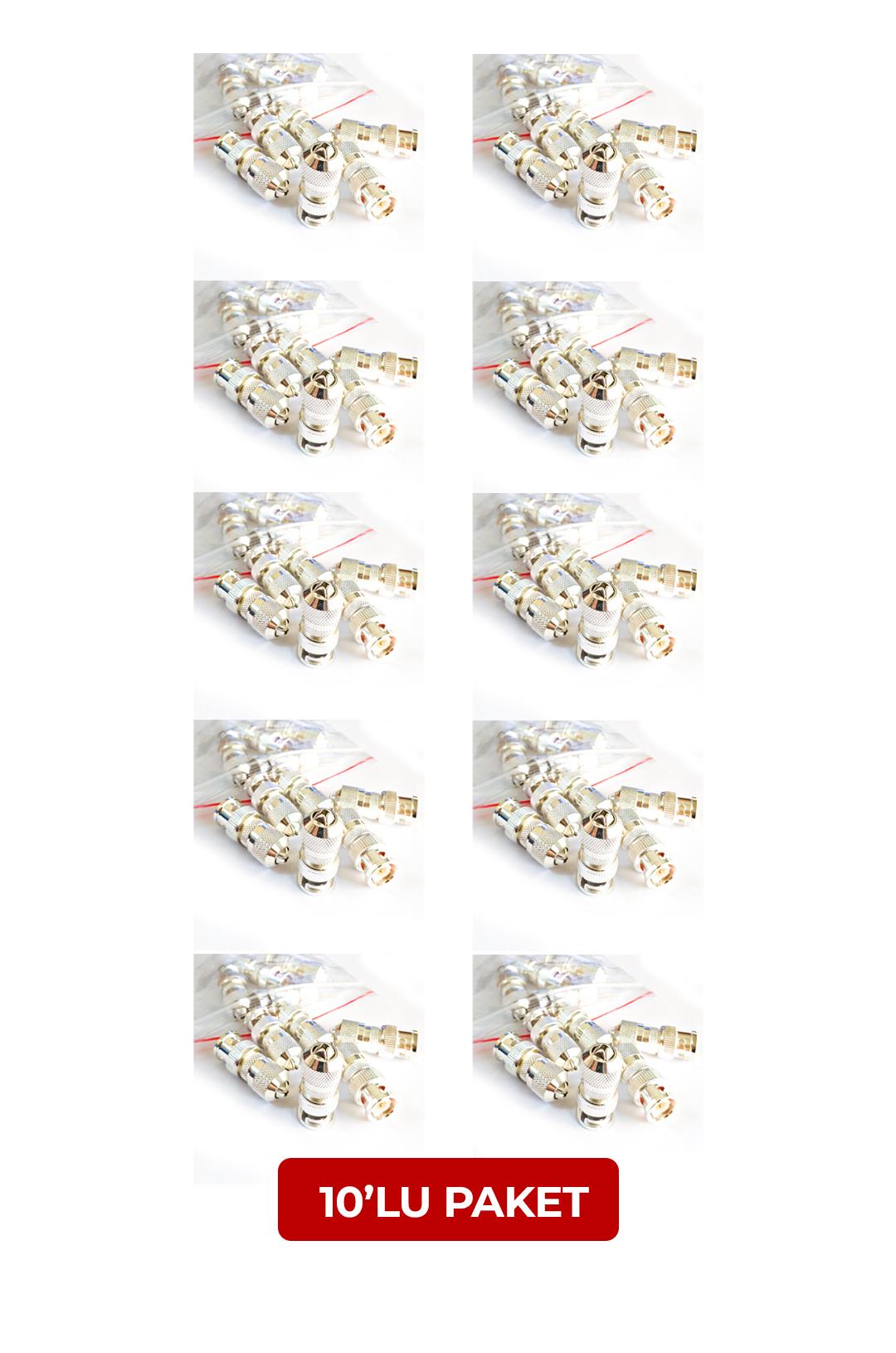 POWERGATE BNC-05, Vidalı, Bnc Konnektör, 10 lu Paket (10+10lu Paket)