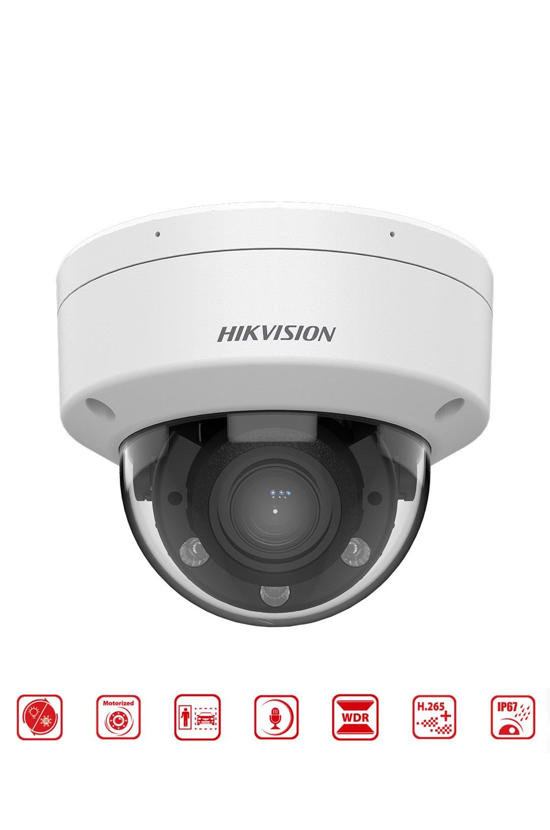 DS-2CD1743G2-LIZSU - 4MP Smart Hybrit Light Motorize Varifokal Lensli Dome Kamera  WDR