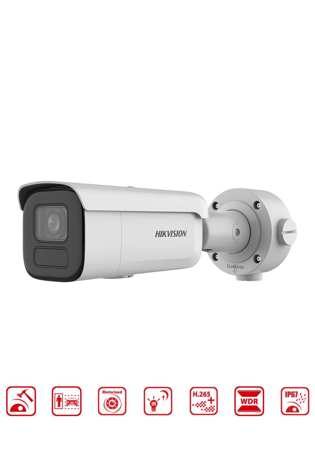 DS-2CD2646G2HT-IZS - 4MP Motorize Varifokal Lensli  IR Bullet Kamera WDR