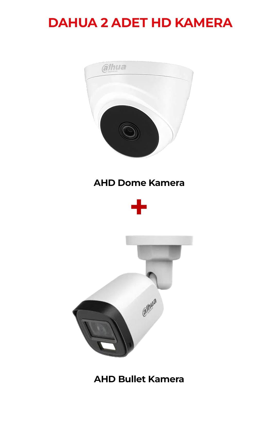 DAHUA HAC-T1A21P-U 2 Adet Hd Kamera Paket