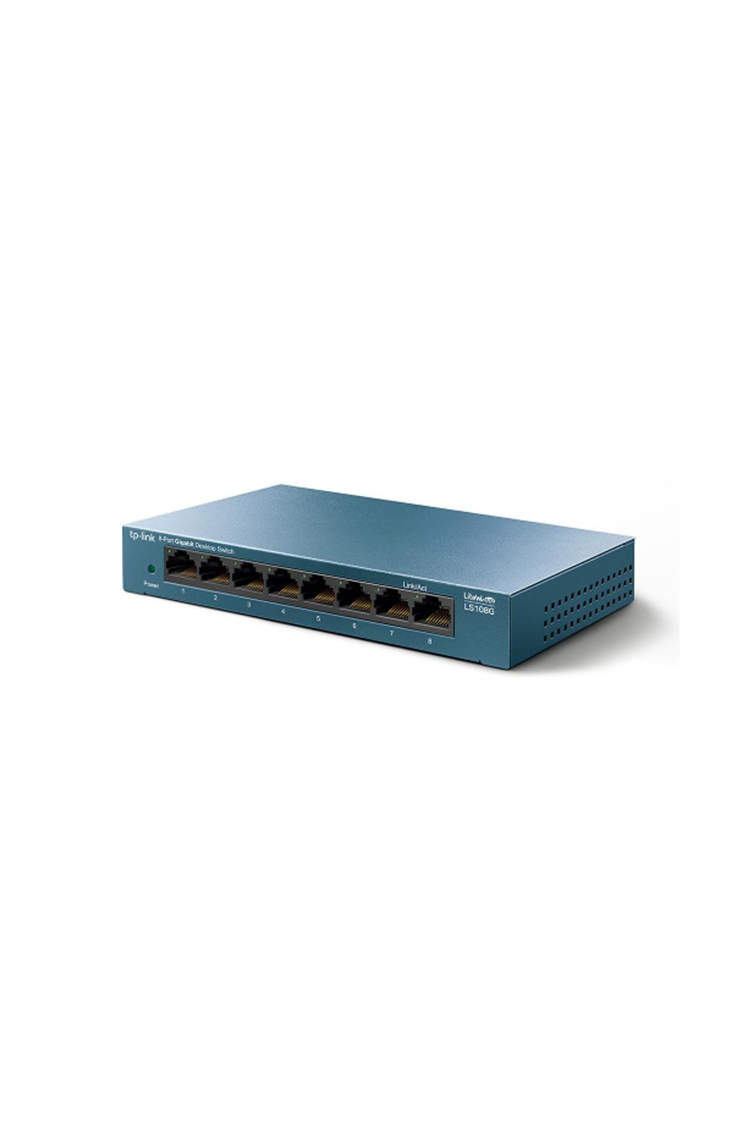 TP-LINK LS108G, Green Tech, 8 Port GigaBit, Yönetilemez, Masaüstü Switch