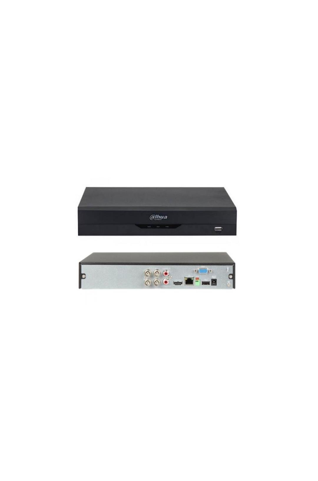 DAHUA XVR5104HS-5M-I3, 4Kanal, 5Mpix, H265+, 1 HDD Desteği, 5in1 DVR Cihazı
