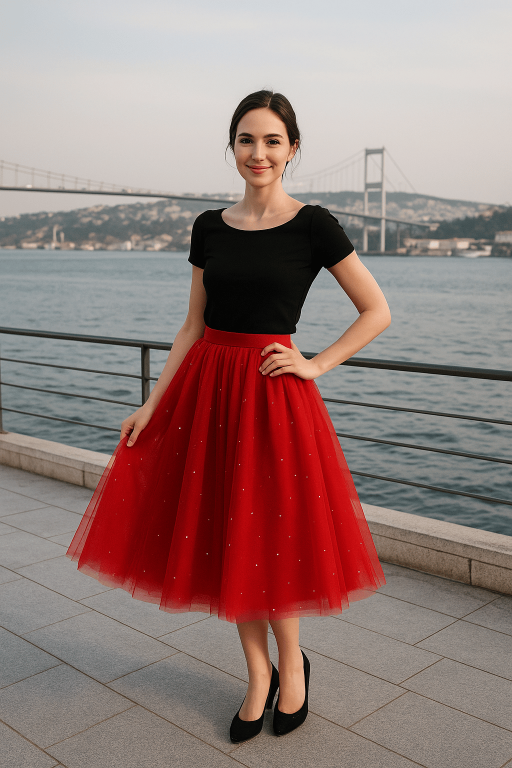 ETEKInci Detaylı Kısa Tütü Etek, Özel Gün Organizasyon Mini Tütü Etek