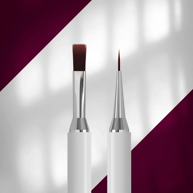 NBX-08/03 STALEKS EXCLUSIVE 08/03 Çift Taraflı Jel Fırçası 10 mm / Liner 10 mm