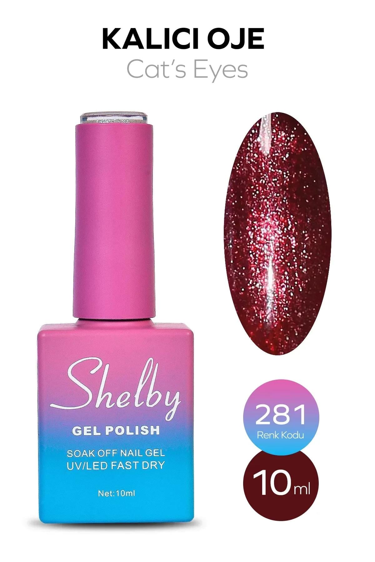 SHELBY 10 ML. A281 KEDİ GÖZÜ KALICI OJE