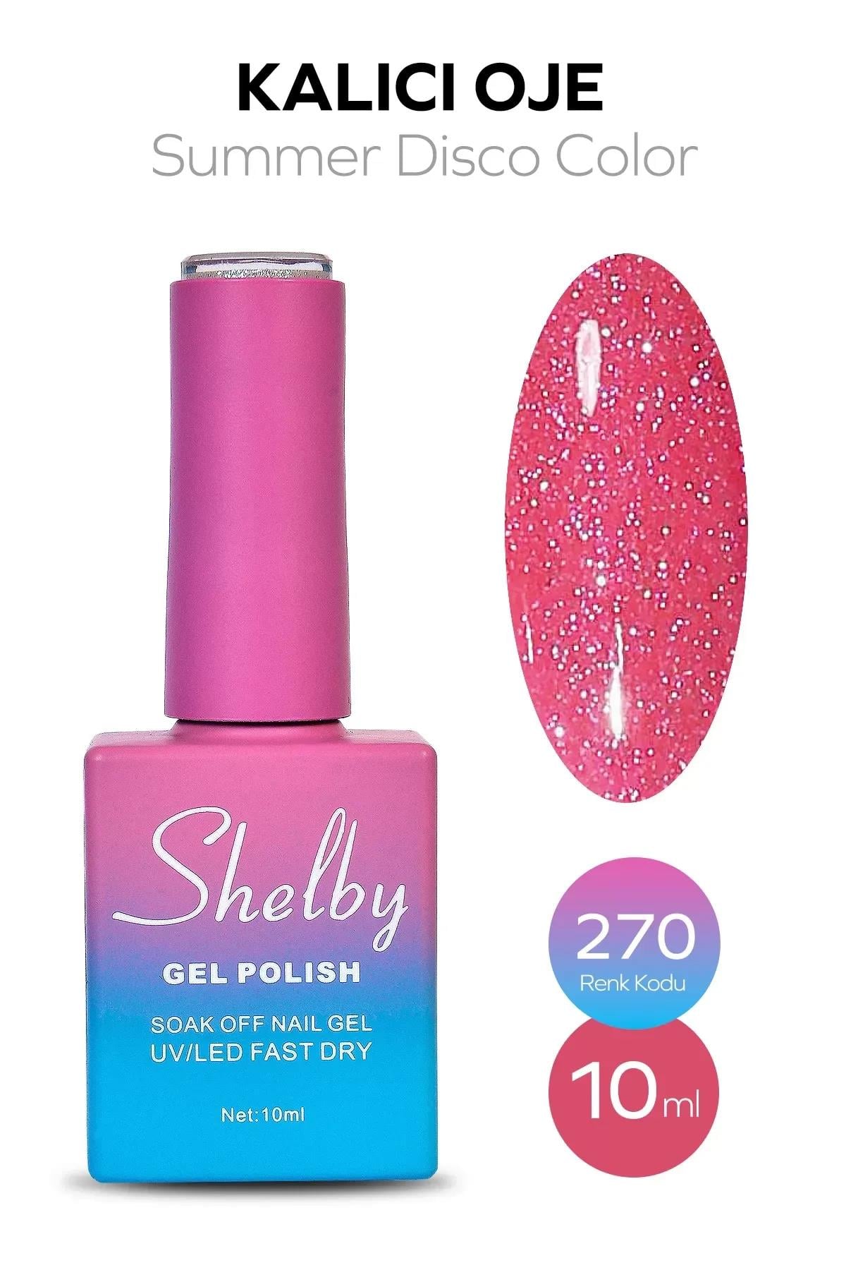 SHELBY 10 ML. A270 DİSKO YAZ RENK KALICI OJE