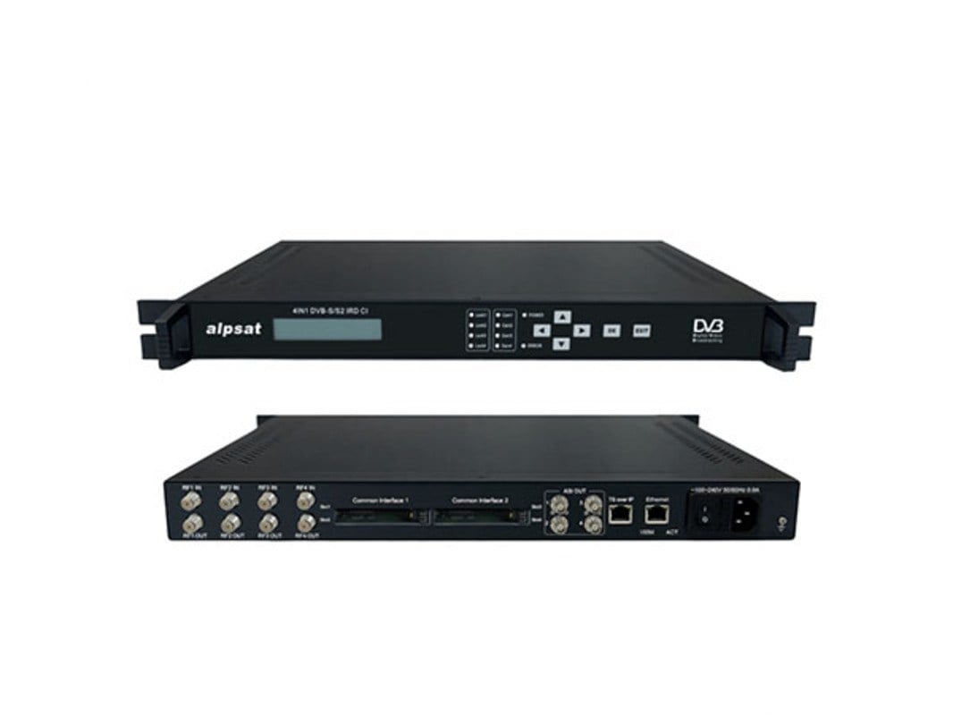 ALPSAT AS4219-CI 4x DVB-S/S2 CI Tuner - 32 SPTS IP Stream IPTV IRD
