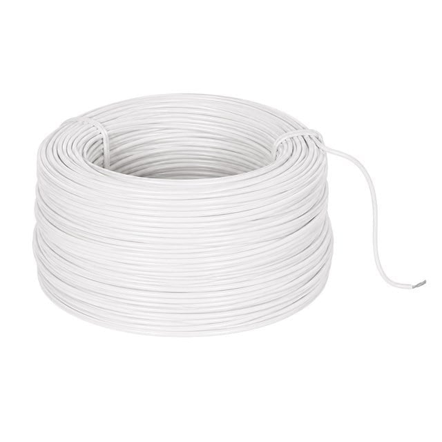 Artar H03V-K 0.22 mm Bakır Çok Damarlı Devre Montaj Kablosu Beyaz Zil Teli (0.22 mm² 100 Metre)
