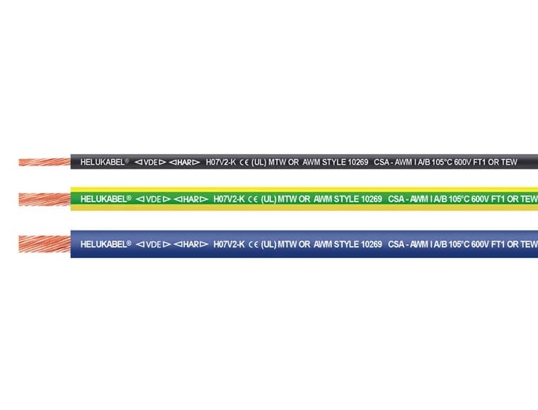 HELUKABEL 64188 FIVENORM H07V2-K 1 G 10 mm² Yeşil-Sarı Kablo Helukabel 64188