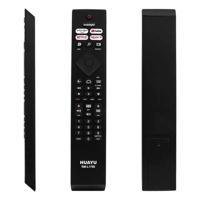 Huayu Philips RM-L1760 Ambilight-Netflix-Prime Video-Youtube-Rakuten Tv Tuşlu Led Tv Kumanda