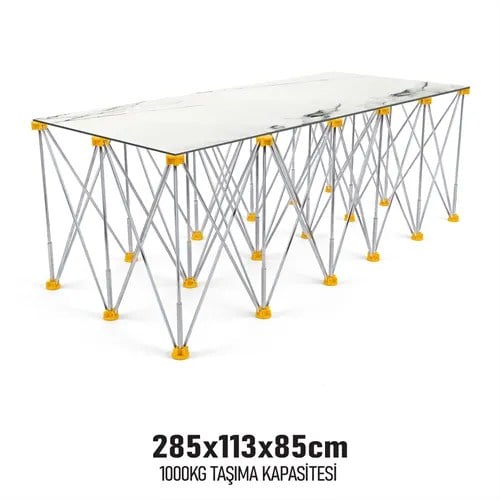 KATLANIR ÇALIŞMA TEZGAHI ALÜMİNYUM 285*113*85 CM