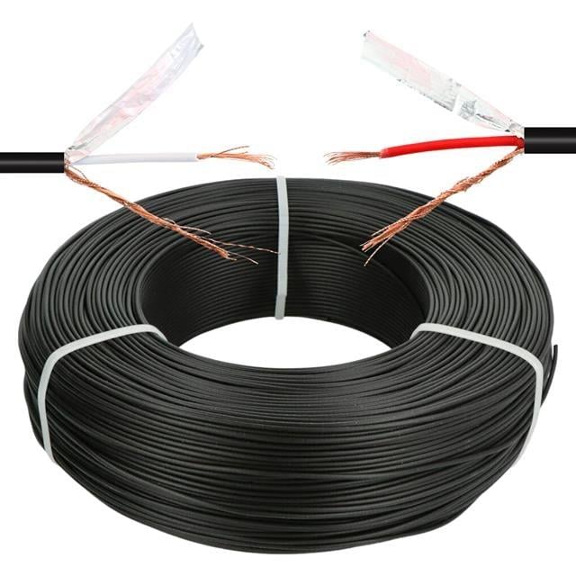 MagicVoice AV808 Profesyonel 2 Damarlı Blendajlı Enstrüman Mikrofon Ses Kablosu 100 Metre OD 8.0 (Folyo Zırhlı)