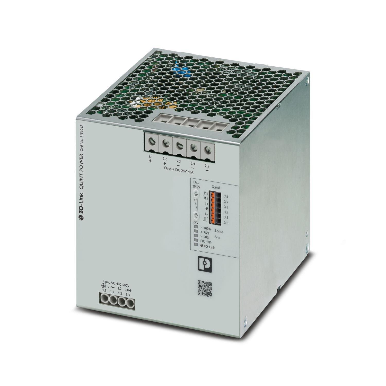 Phoenix Contact 1151047 QUINT4-PS/3AC/24DC/40/IOL | Güç Kaynağı | 3 Faz | 24 V DC / 40 A