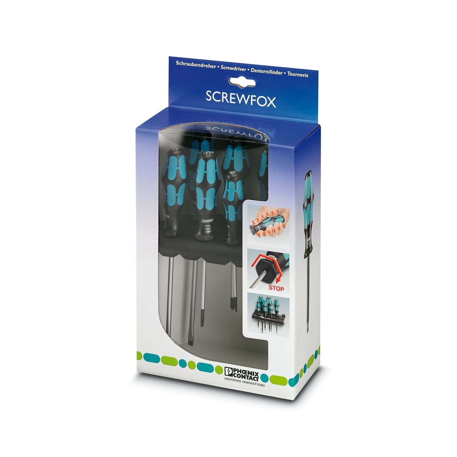 Phoenix Contact 1212542 SF-SL/PZ SET 6 Parça Pozidriv Tornavida Seti 1212542