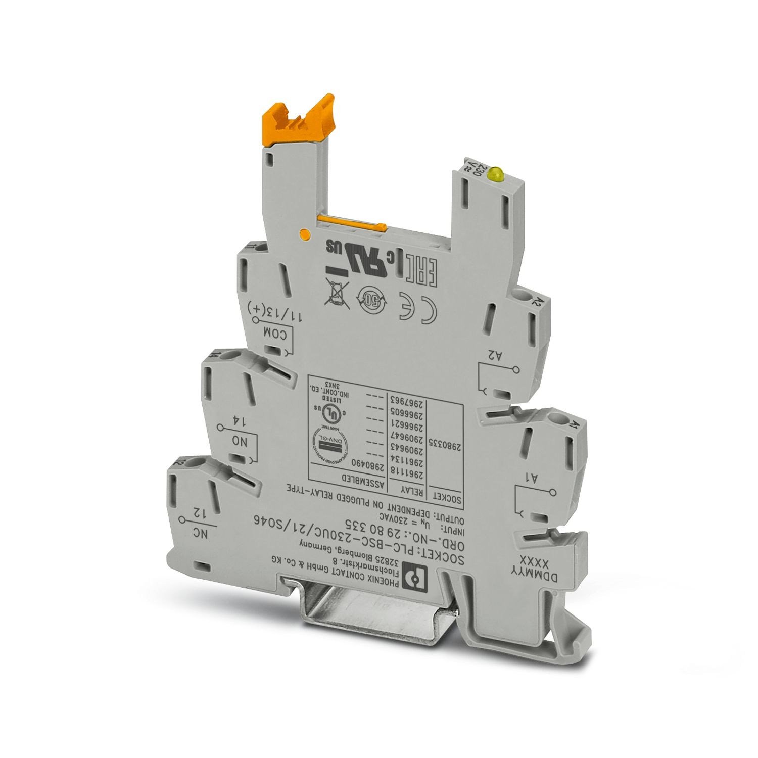 Phoenix Contact 2980335 PLC-BSC-230UC/21/SO46 - Röle tabanı