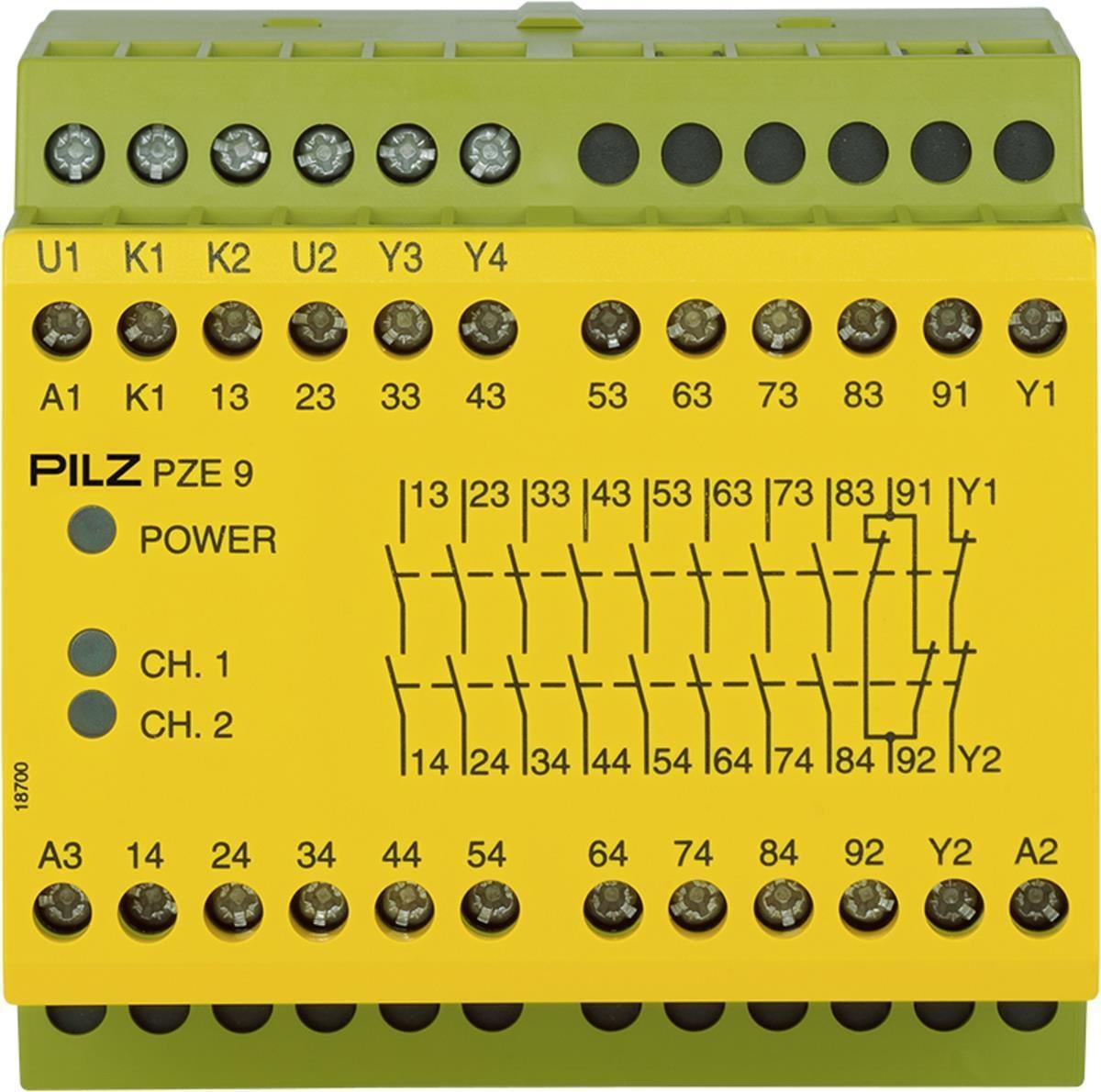 Pilz 774150 PZE 9 24VDC Kontak Genişletme Bloğu