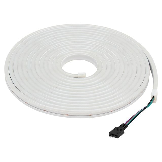 Powermaster PM-17903 Silikon Kaplamalı 12 Volt 5 Metre RGB Neon Led Şerit Aydınlatma