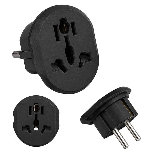 PowerMaster PM-24241 Avrupa Çıkışlı Universal Seyahat Priz Adaptörü Çoklu Fiş Giriş Tipi Uyumu