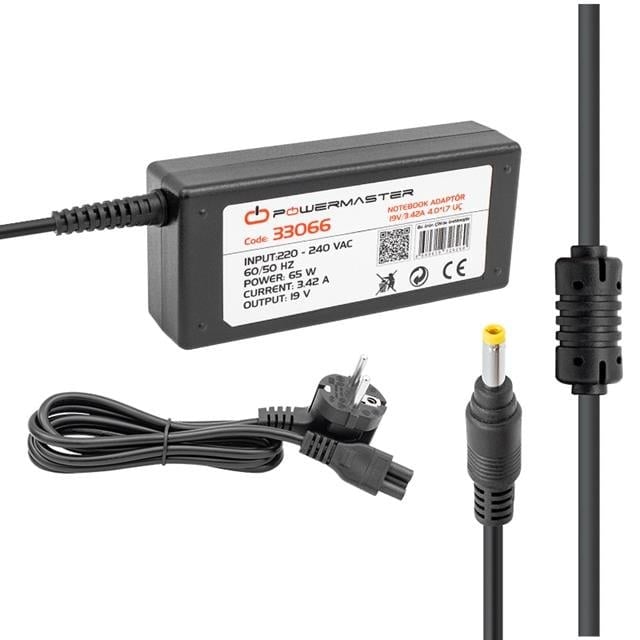 Powermaster PM-33066 19 Volt - 3.42 Amper 4.0*1.7 Mm Uçlu Adaptör (Casper Notebook)