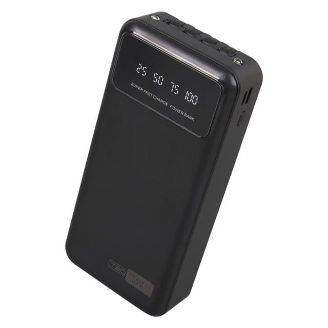POWERWAY T20 KENDİNDEN KABLOLU DİJİTAL EKRAN 20.000 MAH SİYAH POWERBANK