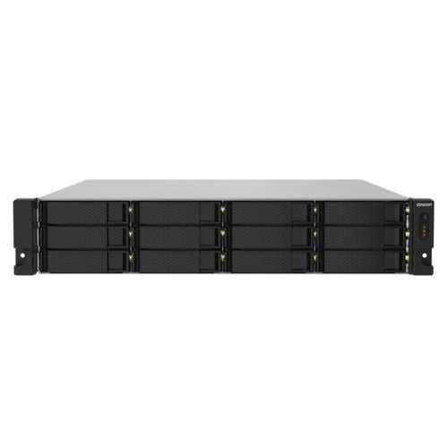 QNAP TS-1232PXU-RP-4G 12 Yuvalı 2U Rack NAS | 4GB DDR4, Çift 10GbE SFP+, Redundant PSU