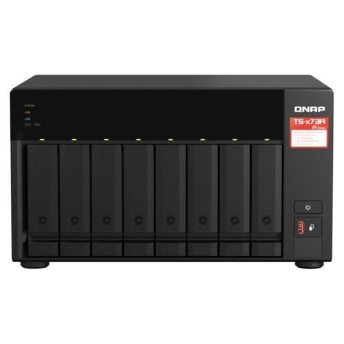 QNAP TS-873A-8G 8 Disk Yuvalı NAS | AMD Ryzen V1500B, 8GB DDR4, PCIe ve 2.5GbE
