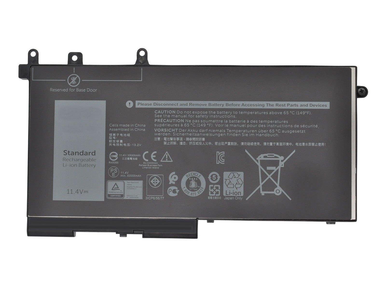 RETRO Dell Latitude E5480, E5580 Notebook Bataryası - 3 Cell