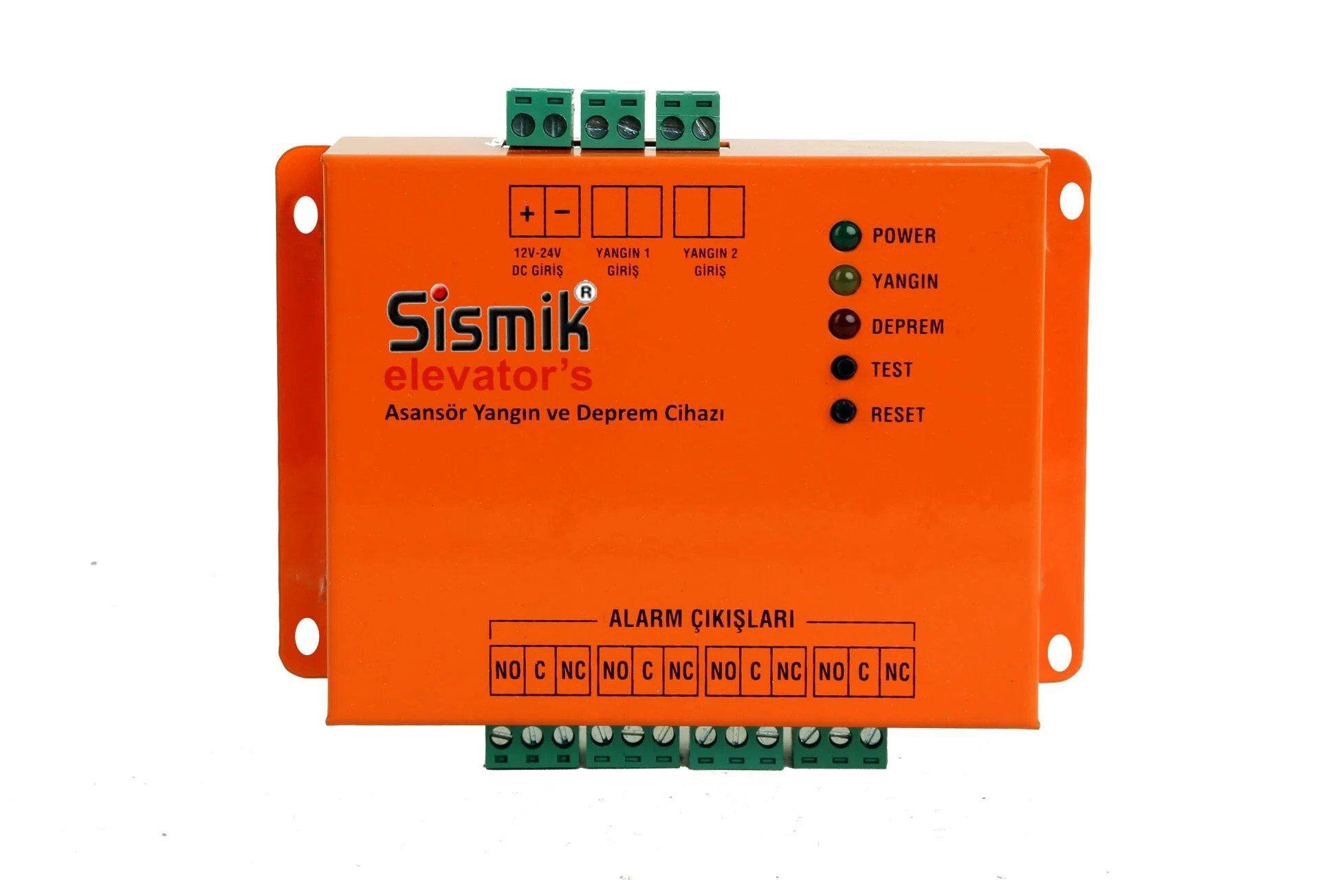 SİSMİK elevator's Asansör Deprem Sensörü ve Yangın Alarm Cihazı 01.001.001.002.06