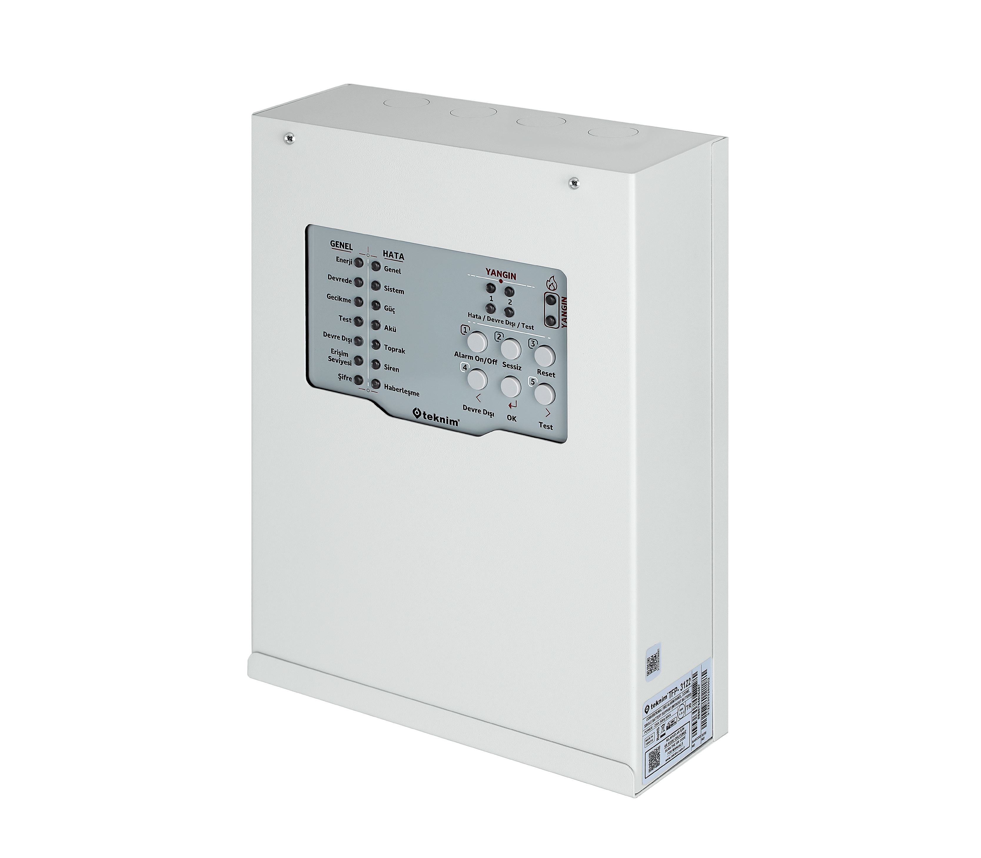 Teknim TFP-3122 - 2 Bölgeli Konvansiyonel Yangın Alarm Paneli TFP-3122