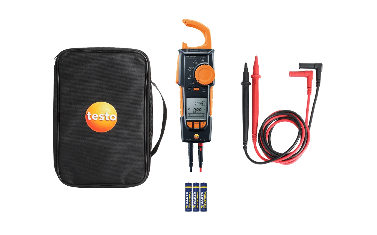 Testo 770-3 Bluetooth® TRMS Pens Ampermetre | AC/DC Akım Ölçer | Başlatma Akımı | μA Ölçümü | Güç Ölçümü | 2 Satırlı Ekran | 0590 7703 02 
