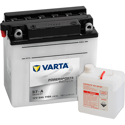 VARTA Powersports Freshpack 12V 8Ah 110A – B7-A | Motosiklet & Hafif Araç Aküsü