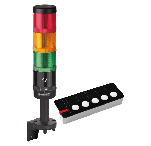 WERMA 649.000.13 AndonWirelessSET Basic 5 Düğmeli 868MHz