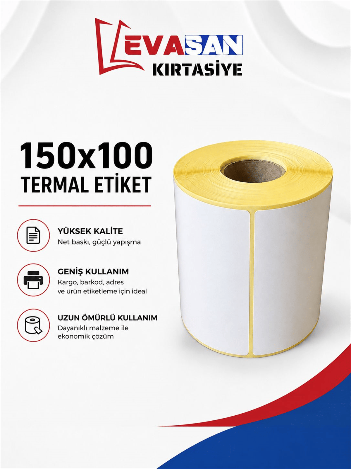 150X100 TERMAL ETİKET 350 SARIM 