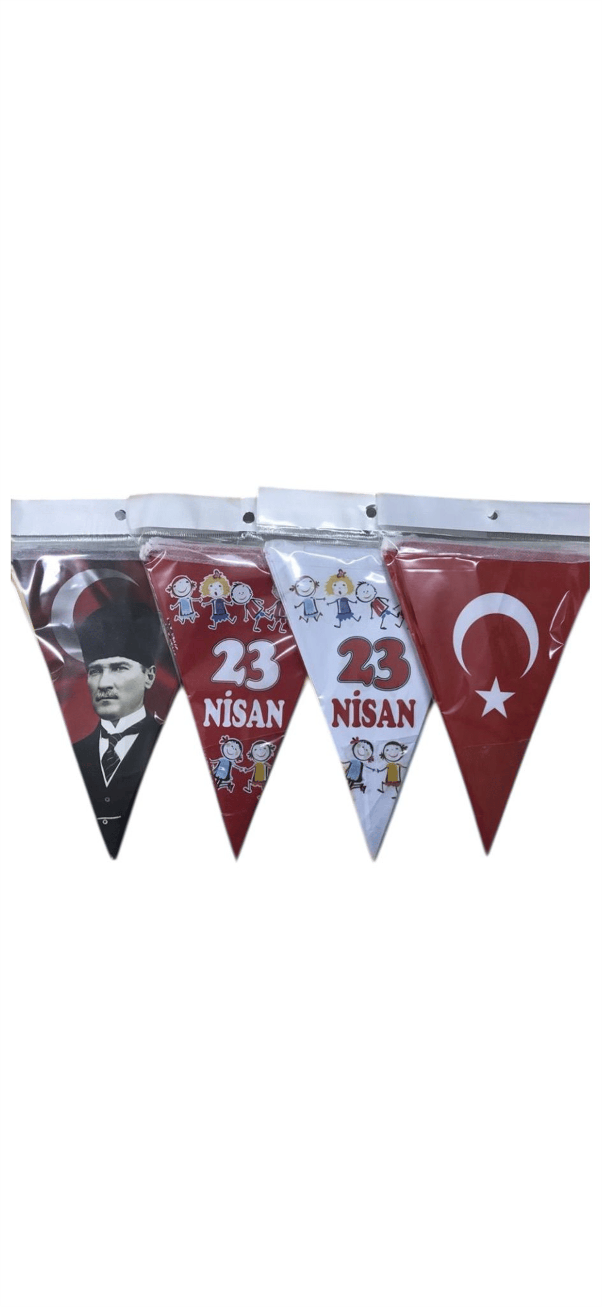 23 NİSAN ÜÇGEN FLAMA
