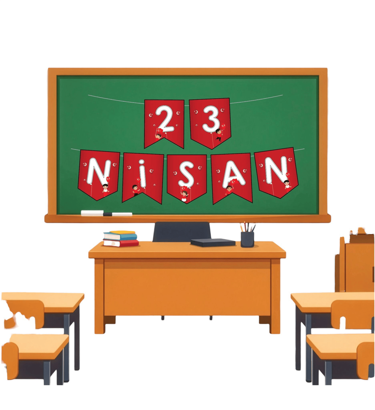 23 NİSAN ZİKZAK BANNER