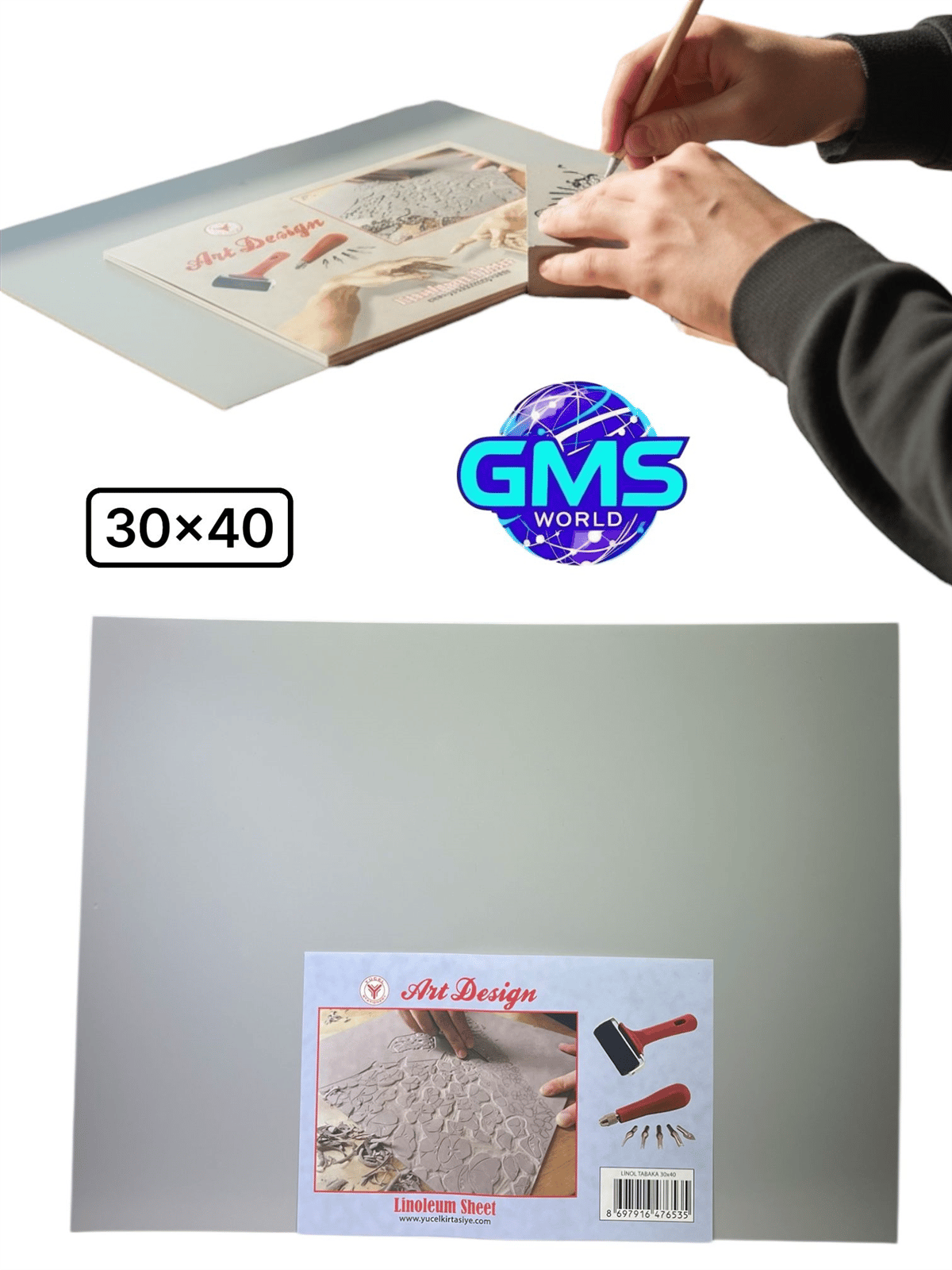 30*40 LİNOL BASKI TABAKASI 2,50 MM