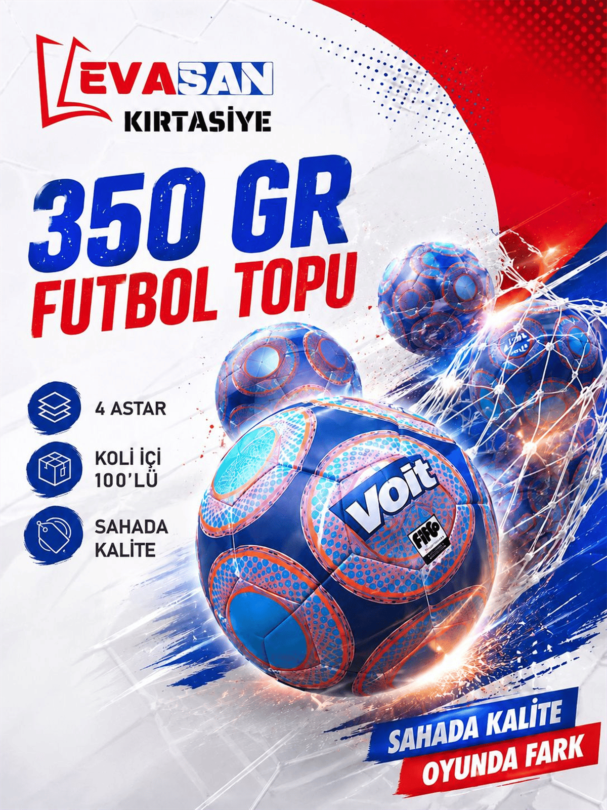 350 GRAM FUTBOL TOPU 4 ASTAR*100