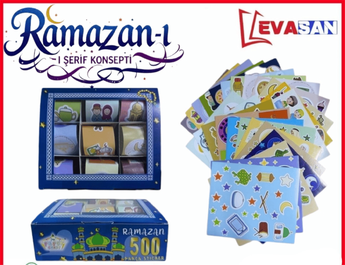 500 PARÇA RAMAZAN STİCKER