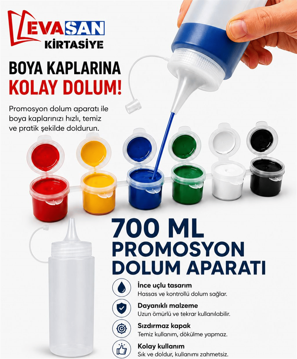 700 ML PROMOSYON DOLUM APARATI KOLİ İÇİ:40 AD