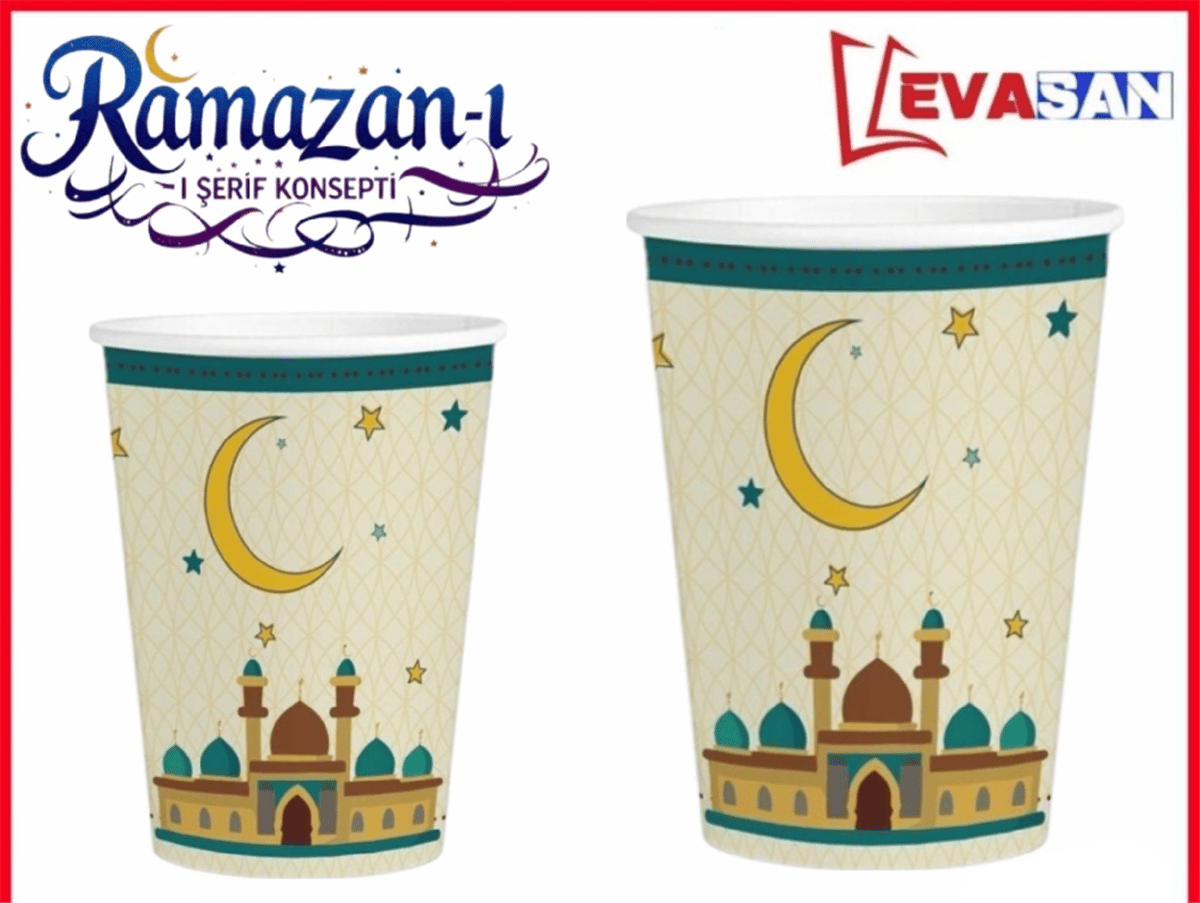 8 Lİ RAMAZAN KARTON BARDAK