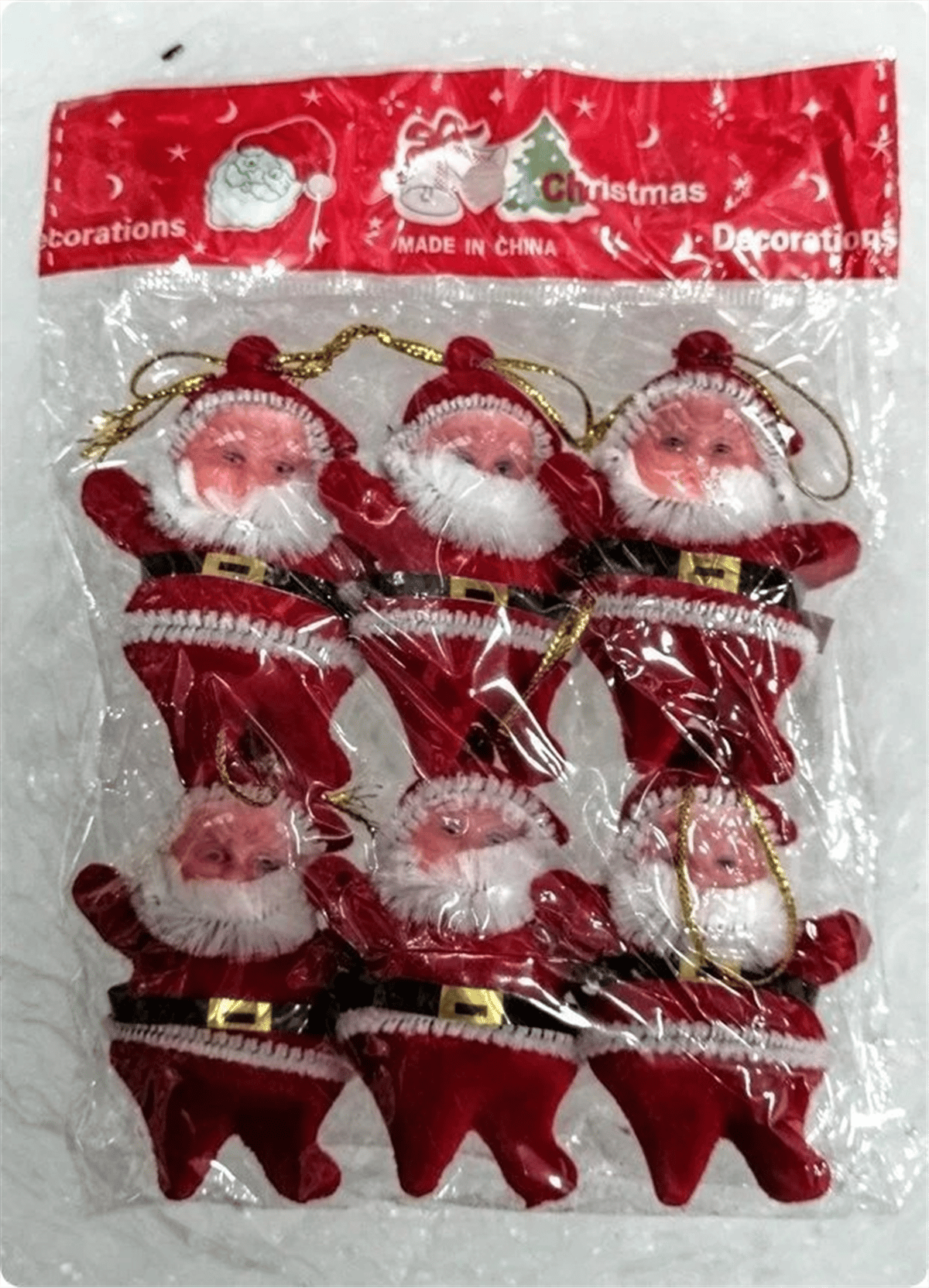 AĞAÇ SÜSÜ NOEL BABA 6 LI