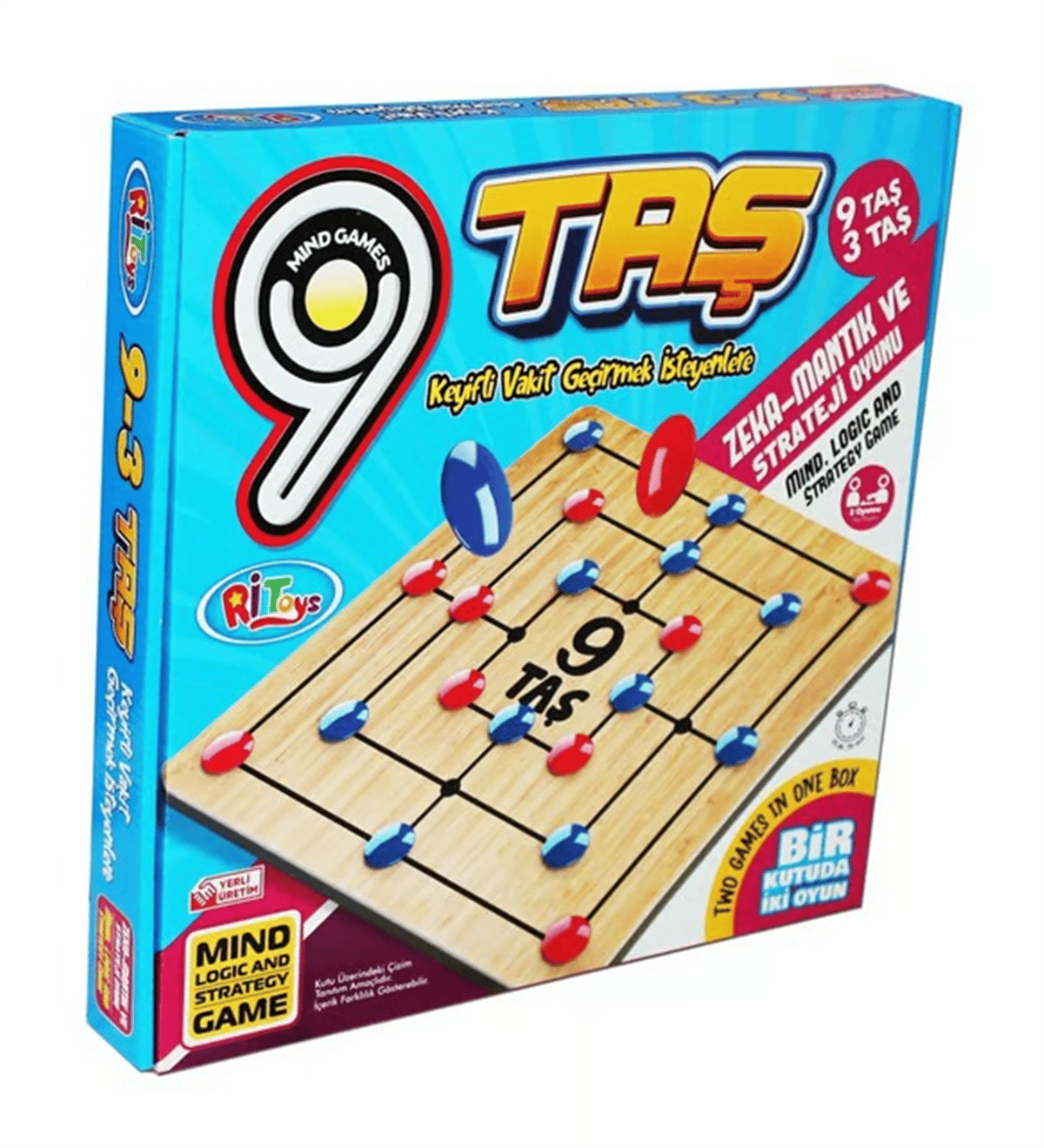AHŞAP 9 TAŞ / 3 TAŞ OYUNU