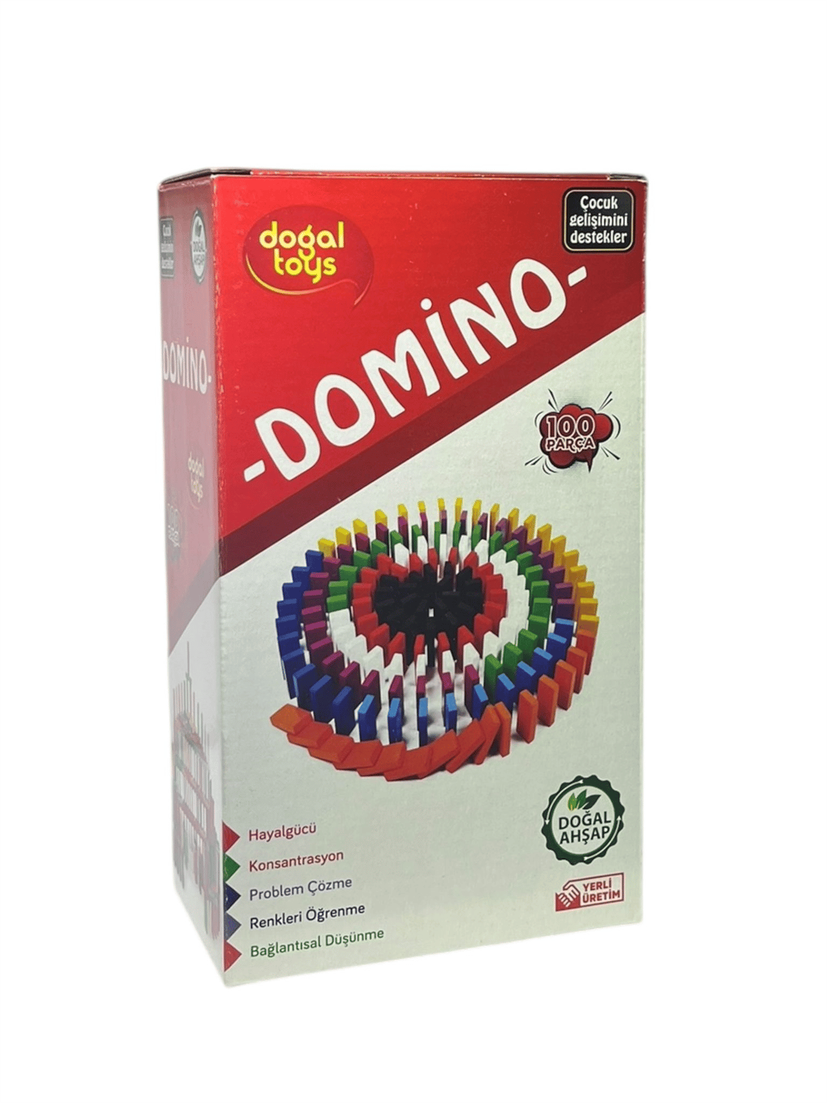 AHŞAP DOMİNO OYUNU 100 PARÇA