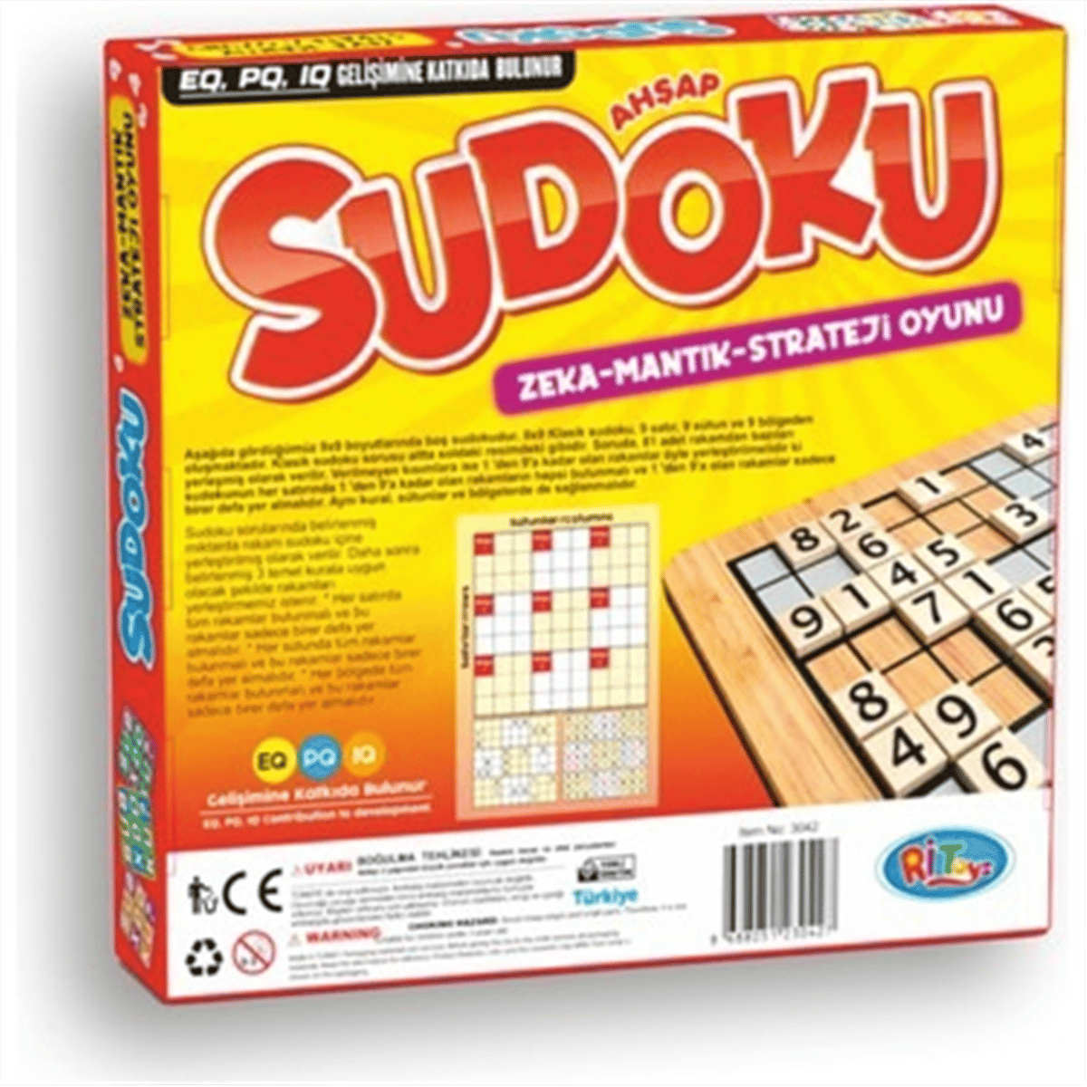 AHŞAP SUDOKU KUTU OYUNU