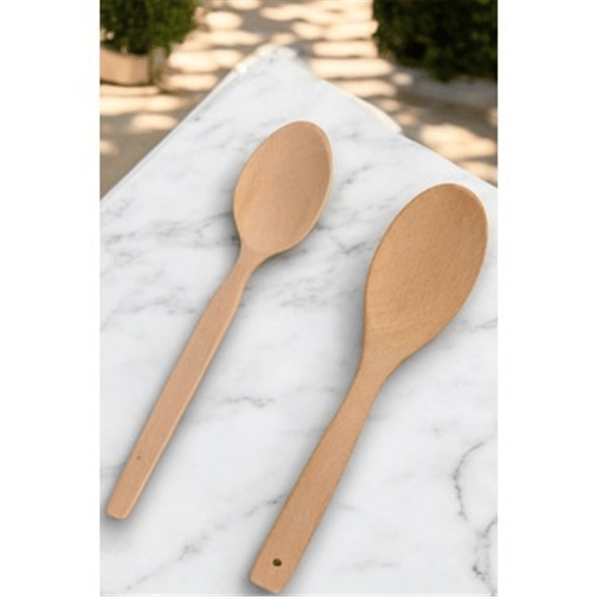 AHŞAP1108  KAŞIK 20 CM. 2 Lİ